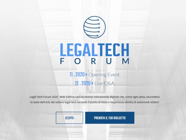 Lex IBC al Legal Tech Forum 2020